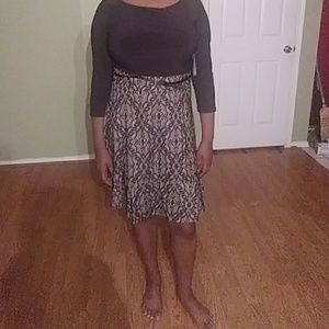 Dress with lace at the bottom